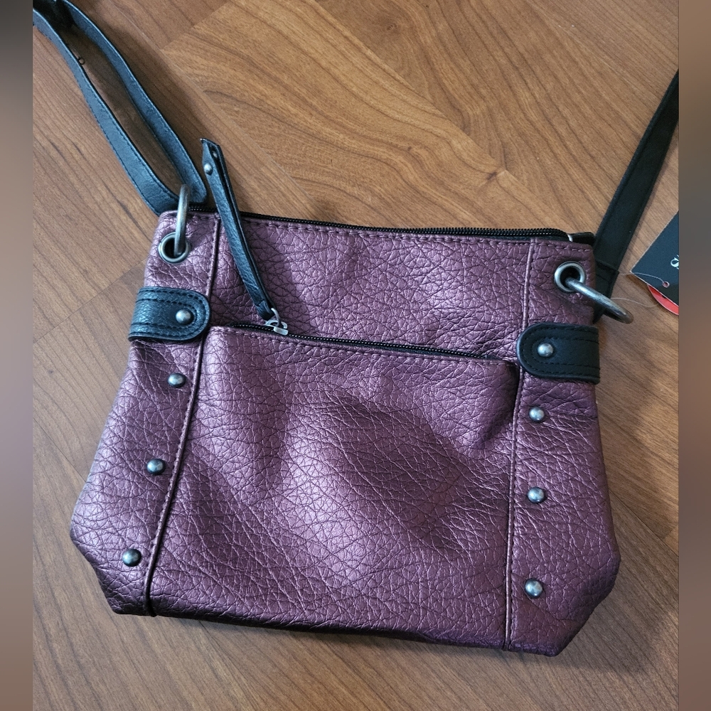 Brand NEW Style & Co Metallic Purple Crossbody Shoulder Bag